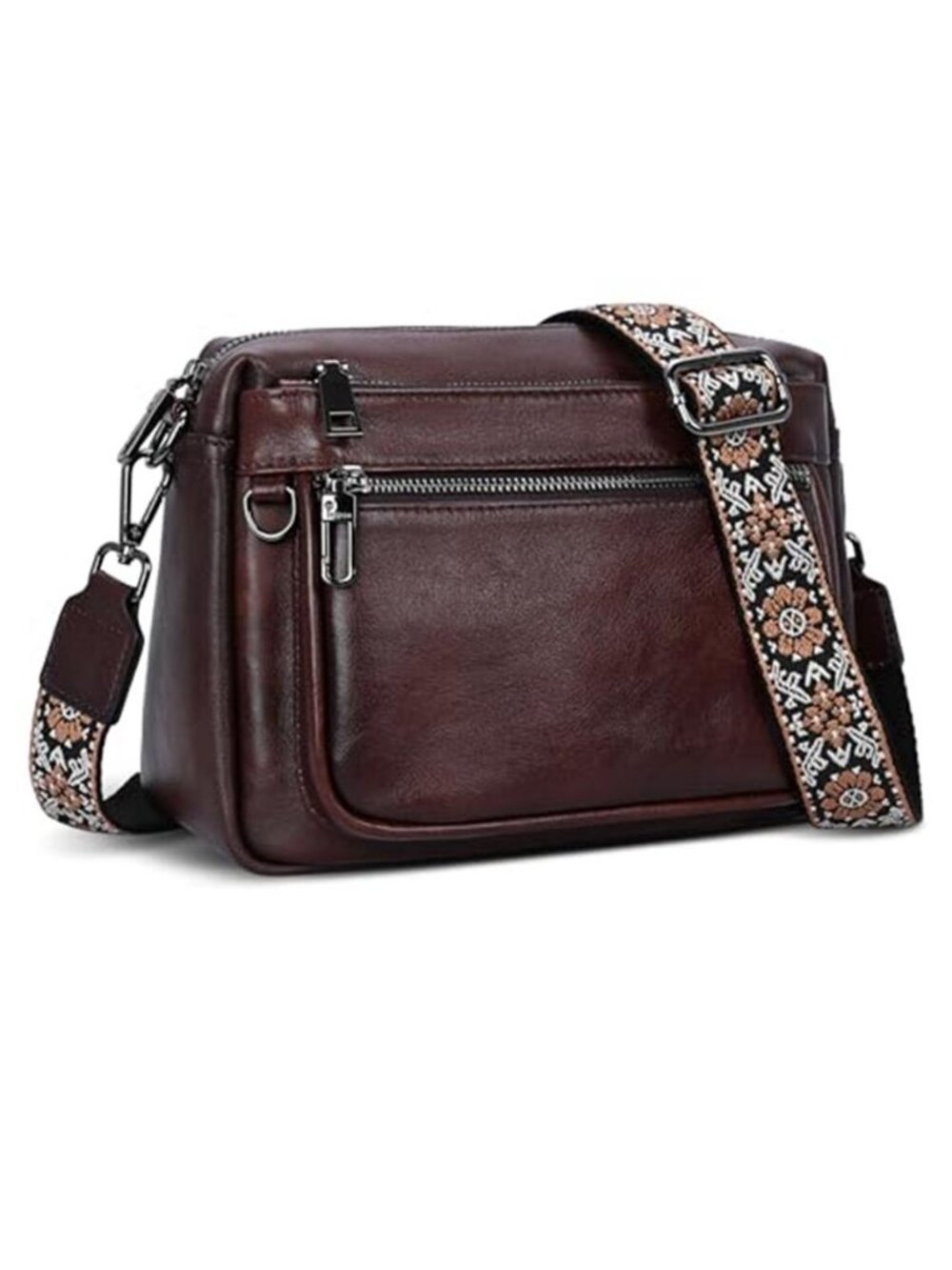 Iswee Crossbody Bags for Women Leather Purse Shoulder Purse Ladies Handbag